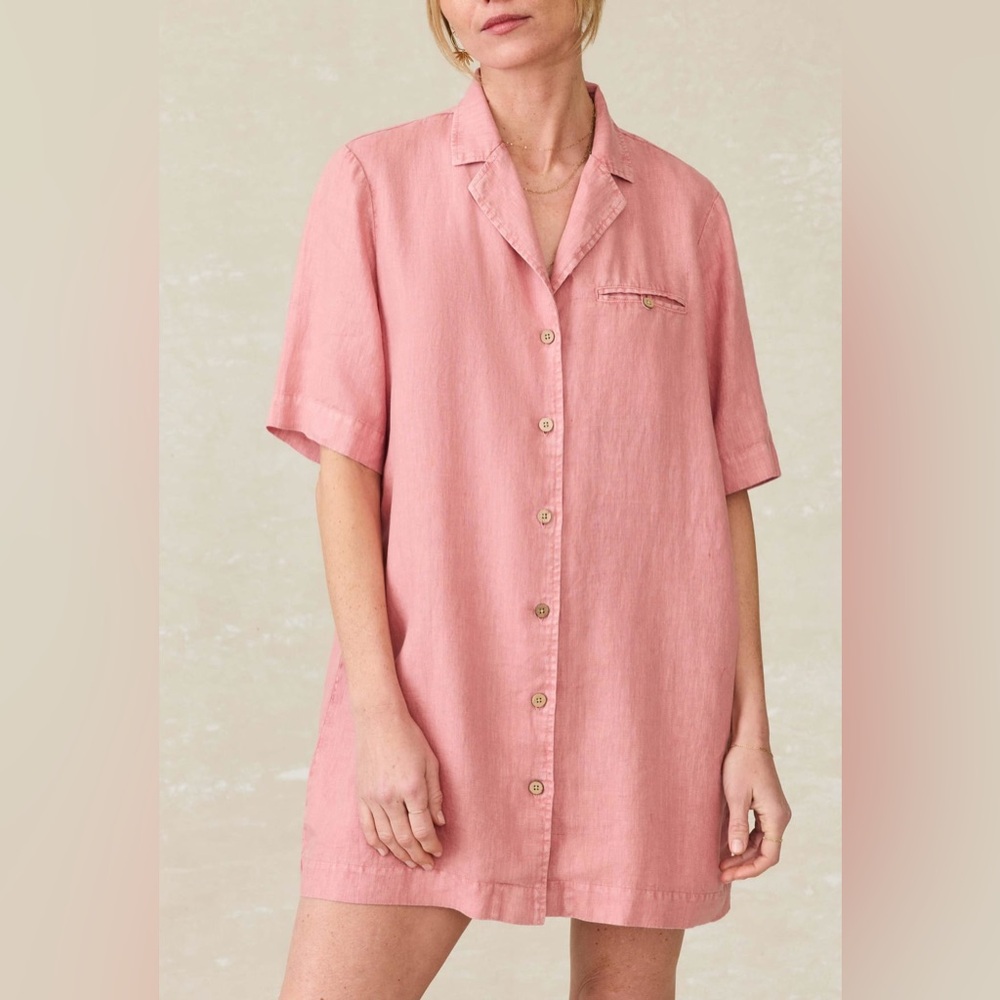 Faherty Paradise Point Linen Dress